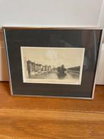 Oude prent van de Vijverberg, Den Haag, Antiek en Kunst, Kunst | Etsen en Gravures, Ophalen