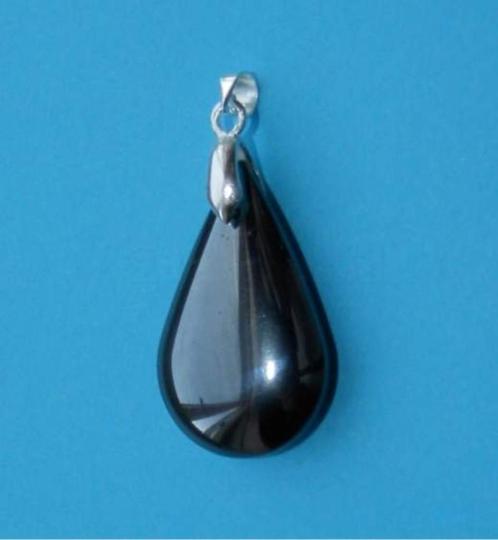 Druppel hanger, Hematiet, Sieraden, Tassen en Uiterlijk, Kettinghangers, Nieuw, Steen of Mineraal, Zwart, Overige voorstellingen