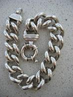 Zilveren Gourmet Schakelarmband met Veerslot * Bijna Vintag, Sieraden, Tassen en Uiterlijk, Armbanden, Ophalen of Verzenden, Zo goed als nieuw