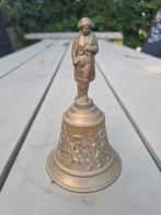 Antieke Messing Bel met Figuur, Ophalen of Verzenden, Brons