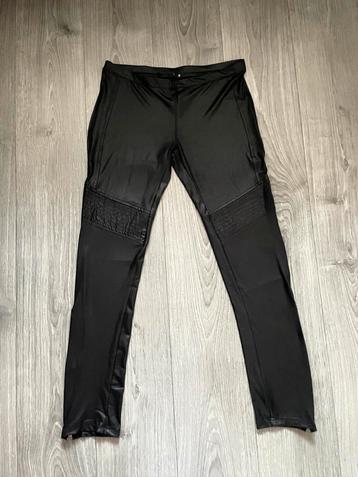 nep leren dames legging broek pants met split rits mt M beschikbaar voor biedingen