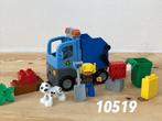 Duplo vuilniswagen 10519 (compleet) 2, Kinderen en Baby's, Speelgoed | Duplo en Lego, Ophalen of Verzenden, Zo goed als nieuw