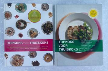 2 kookboeken Topkoks voor thuiskoks 1 & 2 / wereldgerechten beschikbaar voor biedingen