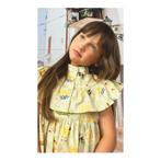 Dress with green/yellow allover p, Meisje, Nieuw, Ophalen of Verzenden, Jurk of Rok