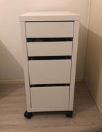 Witte ladenkast, MICKE, Ophalen, Met wielen, Gebruikt