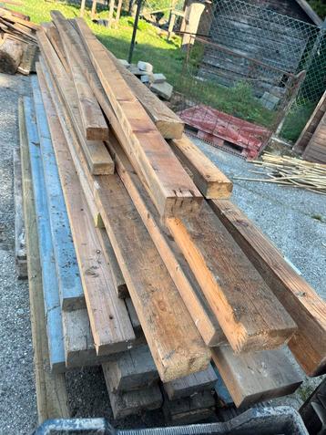 Pallet vol balkhout - ideaal voor hergebruik! beschikbaar voor biedingen