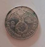 W.w2 Zilveren 2 Reichsmark 1938 - Paul von Hindenburg, Ophalen of Verzenden, Overige landen, Losse munt, Zilver