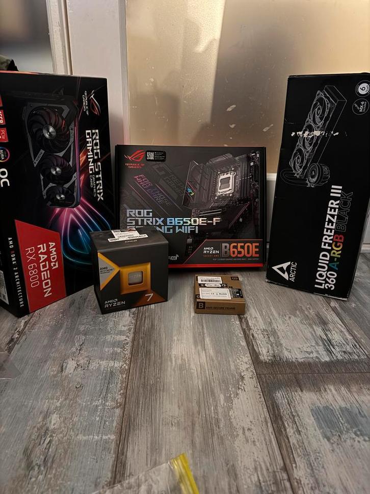 Ryzen 7800X3D, ROG Strix B650E-F, Arctic LF3, Computers en Software, Desktop Pc's, Gebruikt, 4 Ghz of meer, Gaming, Ophalen of Verzenden