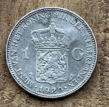 1 gulden 1929 met KLOP beschikbaar voor biedingen
