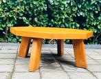 Grote Brutalistische  Salontafel, Frankrijk, Jaren 60, Ophalen of Verzenden, Zo goed als nieuw, Hout