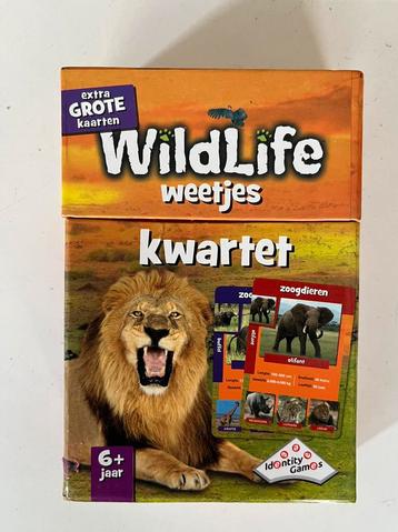 wildlife weetjes kwartet leerzaam kaartspel wilde dieren beschikbaar voor biedingen