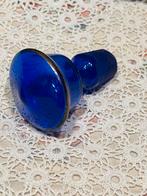 Blauw glazen flessenstop (190226), Ophalen of Verzenden