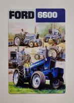 Ford 6600 tractor reclamebord van metaal wandbord decoratie, Ophalen of Verzenden, Nieuw, Auto's