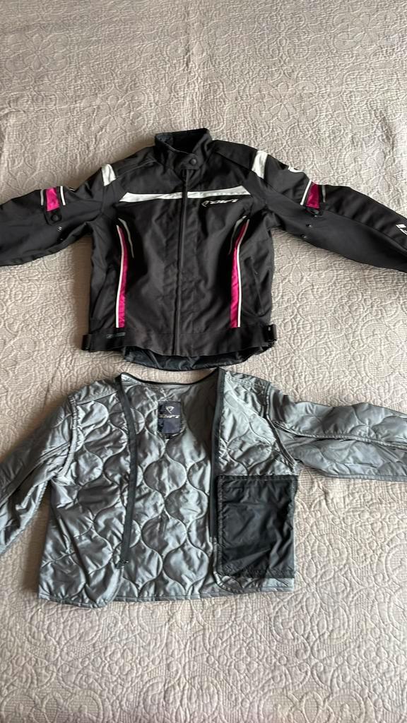 Motorjas jack damesmotorjas met protectie S 36, Motoren, Kleding | Motorkleding, Jas | textiel, Dames, Tweedehands, Ophalen of Verzenden