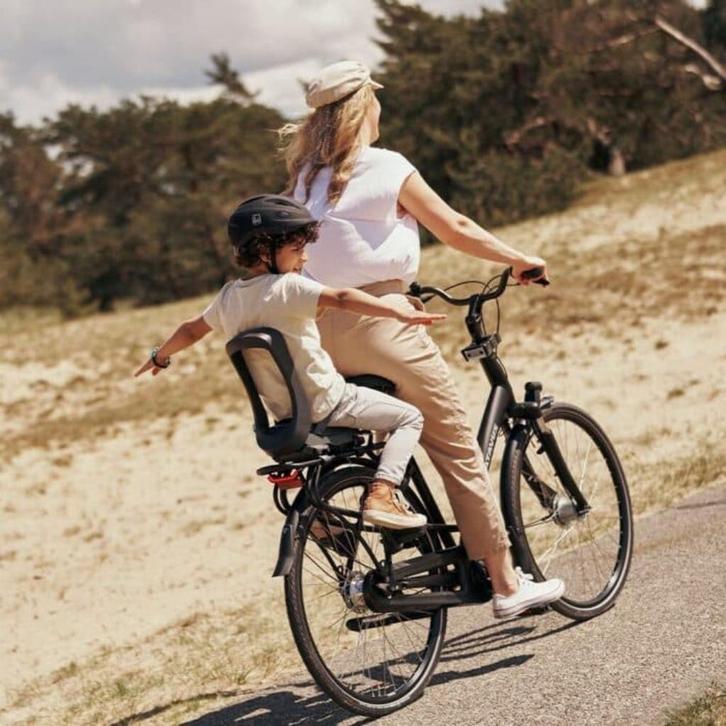 Urban Iki Junior fietszitje Bincho Bruin of zwart incl beve, Fietsen en Brommers, Fietsaccessoires | Fietsstoeltjes, Nieuw, Achterzitje