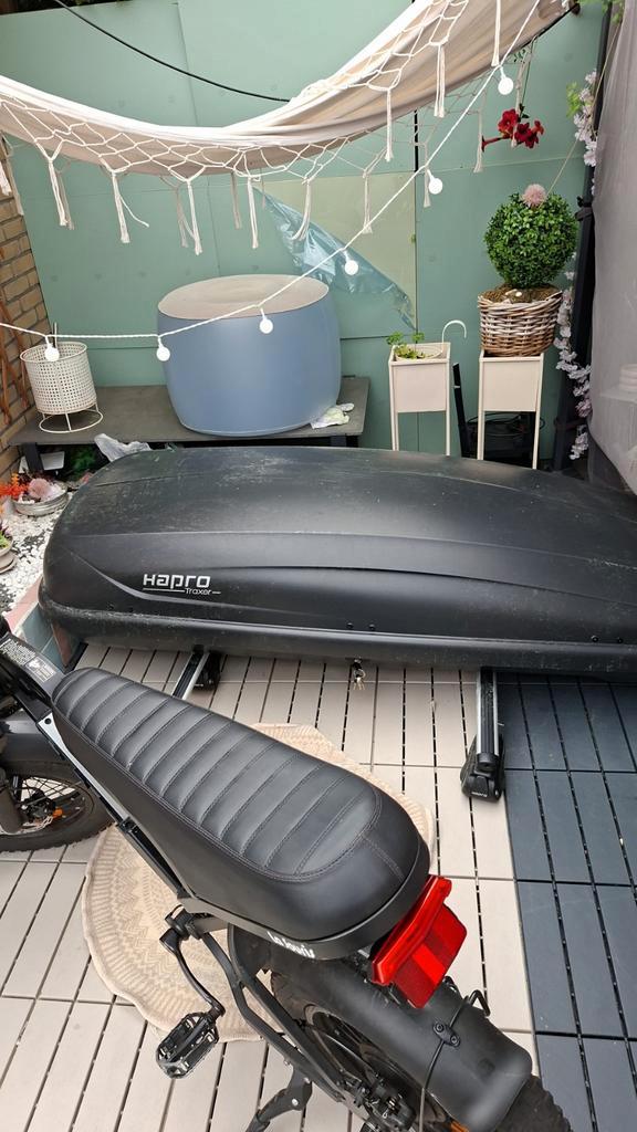 Hapro Dakkoffer + Dakdragers, Auto diversen, Dakkoffers, Gebruikt, Ophalen of Verzenden