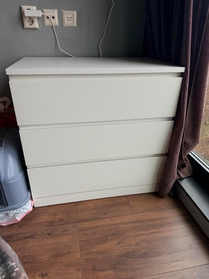IKEA Malm Ladekast - Wit, Huis en Inrichting, Kasten | Kledingkasten, Zo goed als nieuw, Minder dan 100 cm, 50 tot 100 cm, 25 tot 50 cm