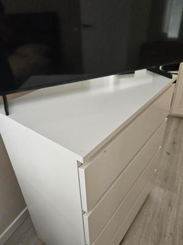 Ikea malm ladenkast wit H100xB80xD48 cm 4 lades - afbeelding 2
