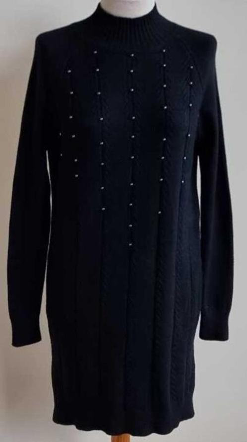 Xiaosafushi zwart gebreid jurkje mt. M, Kleding | Dames, Jurken, Zo goed als nieuw, Maat 38/40 (M), Zwart, Ophalen of Verzenden