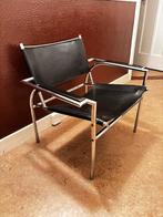 faiteuil Hennie de Jong., Gebruikt, Zwart, Ophalen of Verzenden, Leer