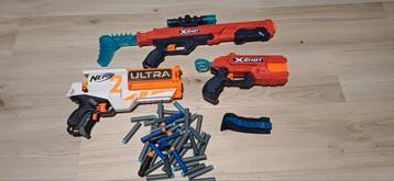 3 Nerf Pistolen - X-Shot & Ultra beschikbaar voor biedingen