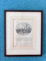 Historische prent Stad Amsterdam, houten lijst, Kato Tokyo, Antiek en Kunst, Kunst | Etsen en Gravures, Ophalen of Verzenden