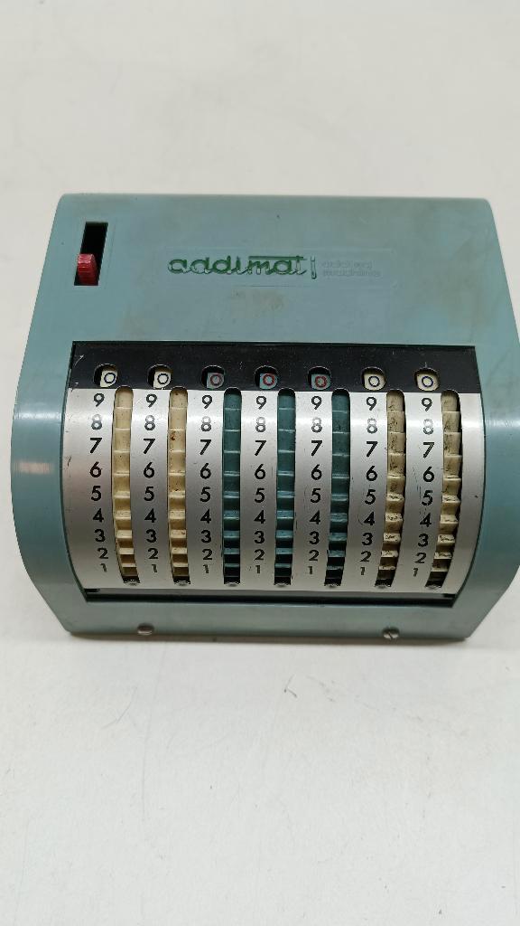 Addimat vintage calculator – jaren ‘50/’60 rekenmachine, Diversen, Rekenmachines, Gebruikt, Ophalen of Verzenden