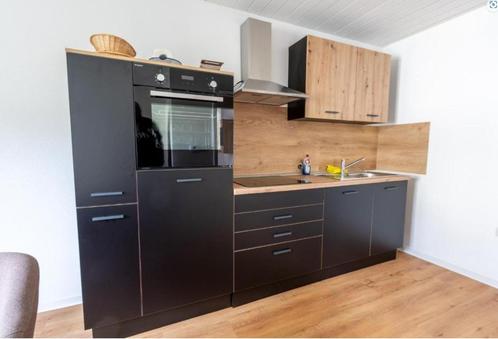 keuken zwart eikenbruin 280 cm nieuw beste deal beste prijs, Huis en Inrichting, Keuken | Complete keukens, Nieuw, Enkelwandige keuken