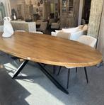 Magazijn Leegverkoop Grote eettafel ovaal mangohout matrix, Nieuw, Ophalen of Verzenden, Info@wkhome.nl, Argonweg 20 Amersfoort