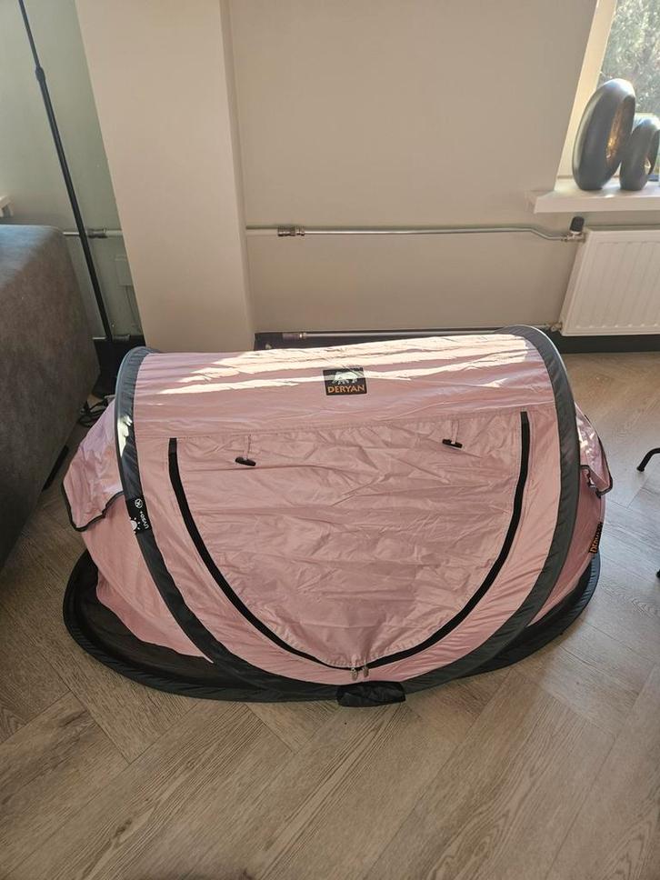Deryan Peuter reistent /bed roze - inclusief accessoires, Kinderen en Baby's, Babywiegjes en Ledikanten, Reisbedje, Ophalen