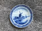 Delfts blauw bord met molen, Antiek en Kunst, Ophalen