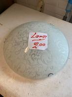 Plafondlamp met decoratief patroon, Ophalen, Gebruikt, Glas