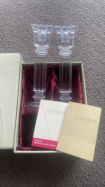 Galway irish chrystal kandelaars beschikbaar voor biedingen