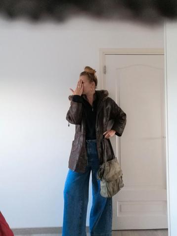 Leren winterjas jas 40 L beschikbaar voor biedingen