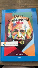 Ben Baarda - Dit is onderzoek!, Ophalen of Verzenden, Zo goed als nieuw, Ben Baarda