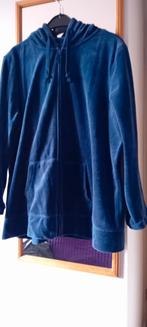 Blauw Velours Jasje - Maat XL/XXL, Ophalen of Verzenden, Zo goed als nieuw, Maat 46/48 (XL) of groter, Blauw