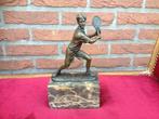 mooi bronzen beeld, tennisser, Antiek en Kunst, Kunst | Beelden en Houtsnijwerken, Ophalen of Verzenden