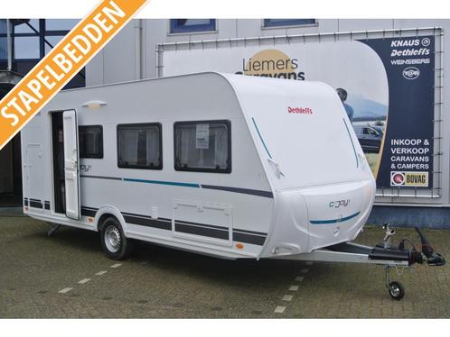 Dethleffs C'Joy 480 QLK 3e STAPELBED-GRATIS MOVER, Caravans en Kamperen, Caravans, Bedrijf, meer dan 6, 1000 - 1250 kg, Standaardzit