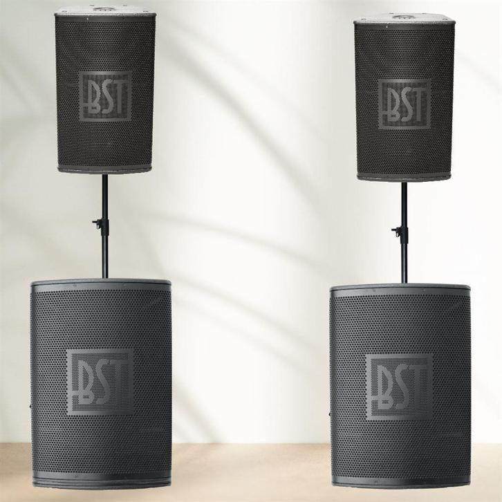 Actieve zang set 2 x 15Inch speakers en 2 x 18Inch subwoofer, Audio, Tv en Foto, Luidsprekers, Nieuw, Subwoofer, 120 watt of meer