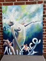 Olieverf schilderij, Dromen onder water 80bx100h, Paul Kok, Ophalen