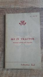Gebruikershandleiding Massey Ferguson MF 25 tractor, trekker, Ophalen of Verzenden, Gelezen, Catalogus