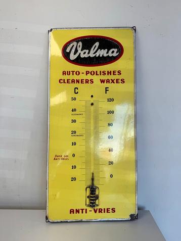 Valma Emaille Thermometer Reclamebord beschikbaar voor biedingen