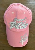 ROZE SUPER BITCH 3D GEBORDUURDE GESTRUCTUREERDE BASEBALL CAP, Ophalen of Verzenden, Zo goed als nieuw, One size fits all, Pet