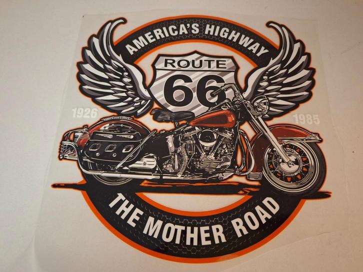 Prachtige man cave route 66 plaat ca 30 cm, Verzamelen, Merken en Reclamevoorwerpen, Ophalen of Verzenden