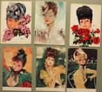 6 vrouwen gezichten - oa Doumergue, Ophalen of Verzenden, 1960 tot 1980, Ongelopen, Overige thema's