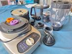 Moulinex Double Force FP824H10 keukenmachine, Gebruikt, 1 tot 2 liter, 3 snelheden of meer, Ophalen of Verzenden