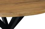 Eettafel Mango Industrieel Metalen Poot Japandi, Huis en Inrichting, Tafels | Eettafels, Ophalen, Mango, Rond, Nieuw