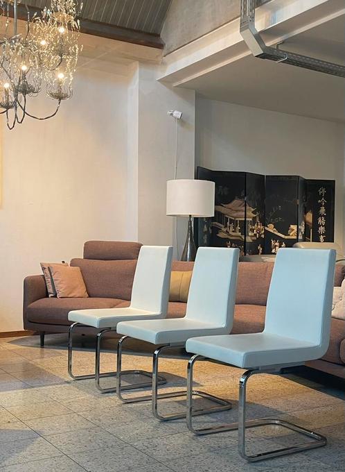 3 Rolf Benz 620  stoelen nieuw, Huis en Inrichting, Stoelen, Nieuw, Wit, Ophalen