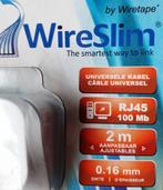 WireSlim ultra platte data kabel (RJ45-100Mb) 0,16mm, Ophalen of Verzenden, Nieuw