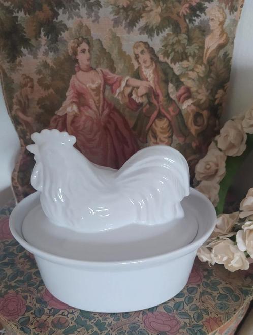Brocante botervloot kip, Antiek en Kunst, Curiosa en Brocante, Ophalen of Verzenden